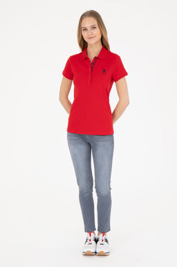 Женская красная базовая футболка Неожиданная скидка в корзине - U.s. polo assn фото 11