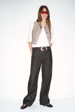 HERRINGBONE WAISTCOAT - Zara фото 16