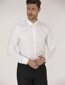 Beyaz Slim Fit Smokin G_mlek