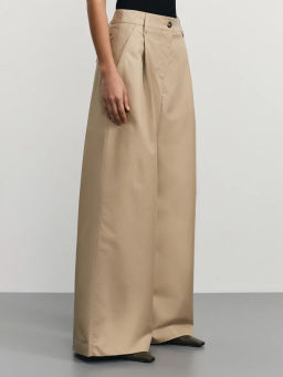 Широкие брюки с содержанием хлопка / Zarina фото 3