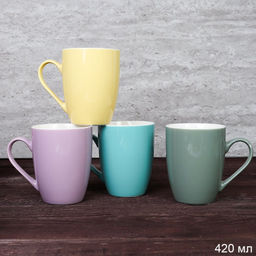 Кружка 420 мл Классика Пастель / CP21-58 /уп 72/ цвет ассорти