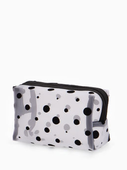 Косметичка дор Горох, сетка 18*7,5*10, отд на молнии, белый