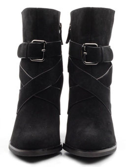 01-D118-498 BLACK Ботильоны женские (натуральная кожа, байка)