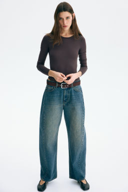 Body de manga larga en microfibra - H&m фото 4