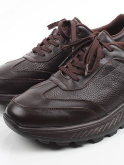 03-23192 BROWN Кроссовки мужские (натуральная кожа)