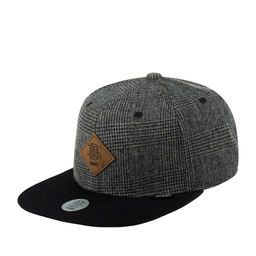Бейсболка DJINNS арт. 6P SB Woven Tile (серый / черный)