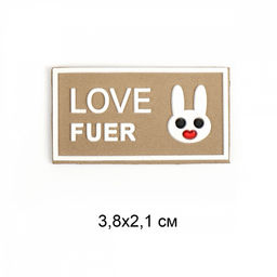 Аппликации пришивные арт.TBY.2341 Love Fuer 3,8х2,1см уп.20шт