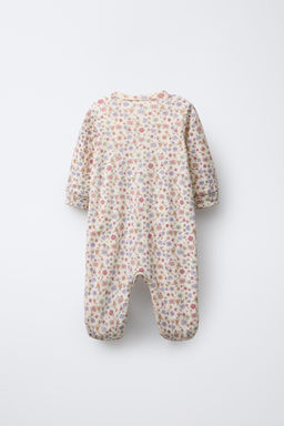 TWO-PACK OF FLORAL CONVERTIBLE FOOTED SLEEPSUITS - Zara фото 3