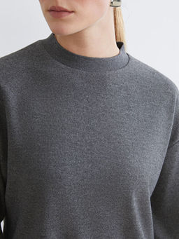 Bisiklet Yaka Oversize Kad?n Ti??rt