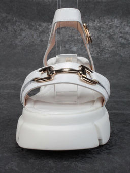 08-PEY186-1 WHITE Босоножки женские (натуральная кожа)