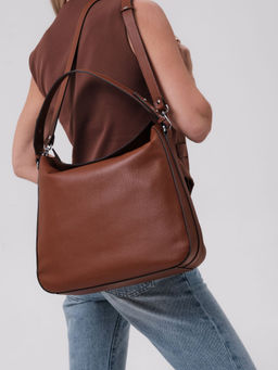 Сумка кожаная на плечо Azaro 30925 коричневый