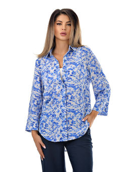 Дышащая легкая Рубашка 20% лен 80%вискоза - А+б коллекция фото 7