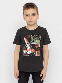 CRB wear/CWKB 63212-12-327 Футболка для мальчика,темно-серый меланж/Ex.Cherubino