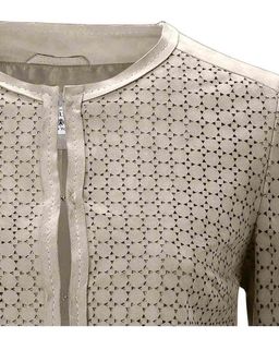 Кожаное пальто, песочное - Linea tesini фото 7