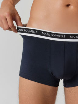 Цена за 2 штуки! Трусы мужские боксеры мультипак (2 шт.) в темно-синем и черных цветах - Mark formelle фото 5