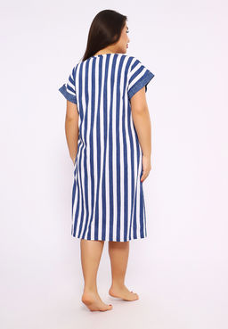 521 Халат на молнии - Полоска