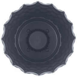 Ingreen Горшок для цветов пластмассовый Wave 2,5л, д17,5см, h16см, с дренажной сеткой и съемным поддоном, вулканический серый (Россия) - Домашняя Мода фото 3