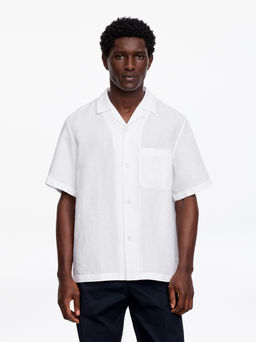 Camisa resort de lino - H&m фото 4