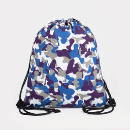 Мешок для обуви на шнурке, цвет синий/камуфляж - Simaland фото 2