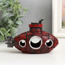 Фигура для флорариума «Подводная лодка», полистоун, 14×7×9 см, МИКС