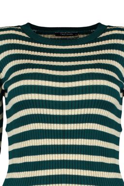 Yesil Basic Cizgili Triko Kazak TWOAW21KZ0942