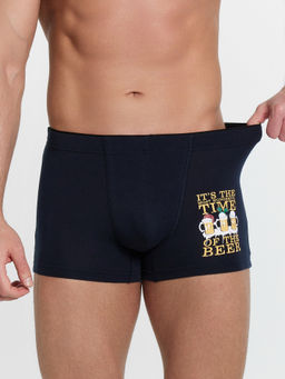 Цена за 2 штуки! Трусы мужские боксеры синие с печатью - Mark formelle фото 2