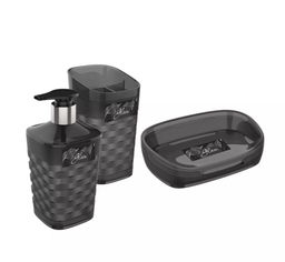 Набор для ванной комнаты 4пр Glam графит