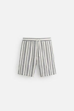 TEXTURED REGULAR FIT BERMUDA SHORTS - Zara фото 8