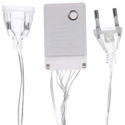 Гирлянда для дома ЗАНАВЕС ш3,0* в2,5 м 480 ламп LED, прозрач.пров, 8 реж, IP-20, Теплый белый (возможность соединения)