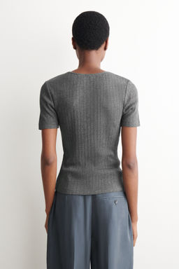 CAMISETA DE PUNTO POINTELLE - H&m фото 8