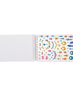 Книга с наклейками и трафаретами Альбом визажиста