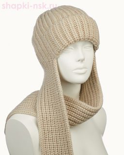 44353 F Ушанка женская флис (56-58)