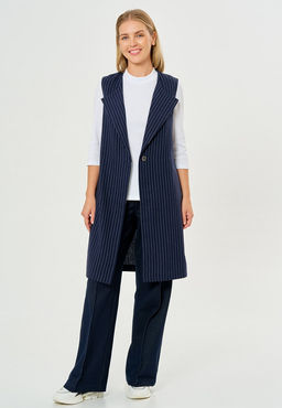 жилет из костюмной ткани с шерстью