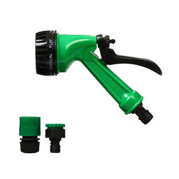 Набор: пистолет для полива, 7 режимов, коннектор 1/2" (12 мм), адаптер 1/2"−3/4" (12 мм−19 мм), Greengo