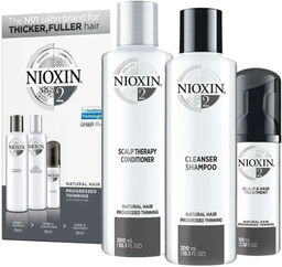 Набор XXL Система 2 для натуральных истонченных волос (шамп. 300мл + конд. 300мл + маска 100мл) Hair System Kit 02 Nioxin