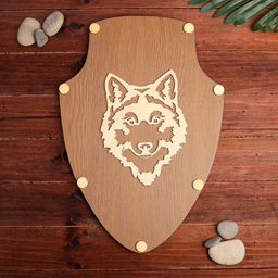 Сувенирное оружие Щит с волком, 30х43 см