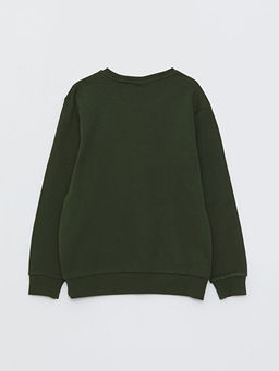 Bisiklet Yaka Bask?l? Uzun Kollu Erkek ?ocuk Ti??rt - Waikiki фото 2