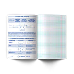 Светоч Т139 Тетрадь со справочным материалом Безупречный стиль, A5 48 л. на скобе 60 г/кв.м , белизна 90 % 10 шт. , клетка 01294 Безупречный стиль Информатика  фото 4