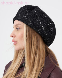 Фиеста ткань букле клетка Берет (56-58)