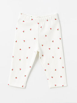 Beli Lastikli ?i?ekli K?z Bebek Tayt