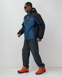 Горнолыжная куртка мужская зимняя синего цвета 7616S - Mtforce фото 12