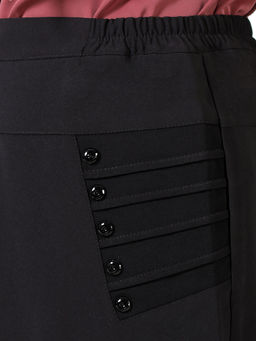 Юбка-карандаш черная офисная женская - Almond фото 4