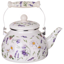 ЧАЙНИК AGNESS ЭМАЛИРОВАННЫЙ СЕРИЯ FLOWER STORY, 2,6 Л  фото 2