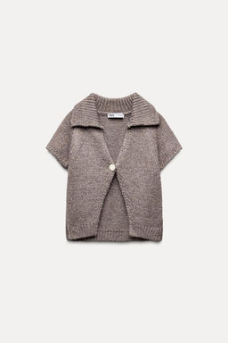 BUTTONED KNIT CARDIGAN - Zara фото 7