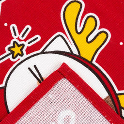 Полотенце Доляна Merry catmas 35х60 см,100% хлопок 160 г/м2  фото 4