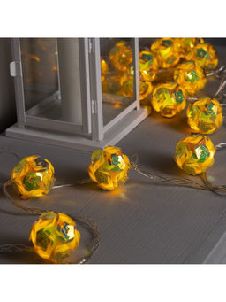 Гирлянда Нить 4.5 м с насадками Цветочные шары, IP20, прозрачная нить, 15 LED, свечение тёплое белое, 220 В - Luazon lighting фото 8