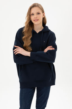 Kad_n Lacivert Basic Sweatshirt Sepette S_rpriz _ndirim - U.s. polo assn фото 3