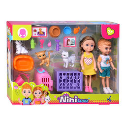 Кукла с аксессуарами "Cat care" в коробке