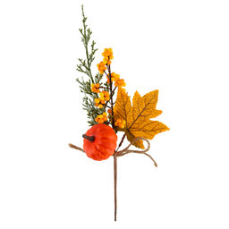 Blumentag VDJ-34 Веточка осенняя с ягодами и тыквой 3 х 1 шт. 25 см 01
