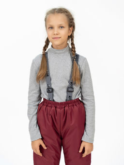 Брюки детские зимние бордовые